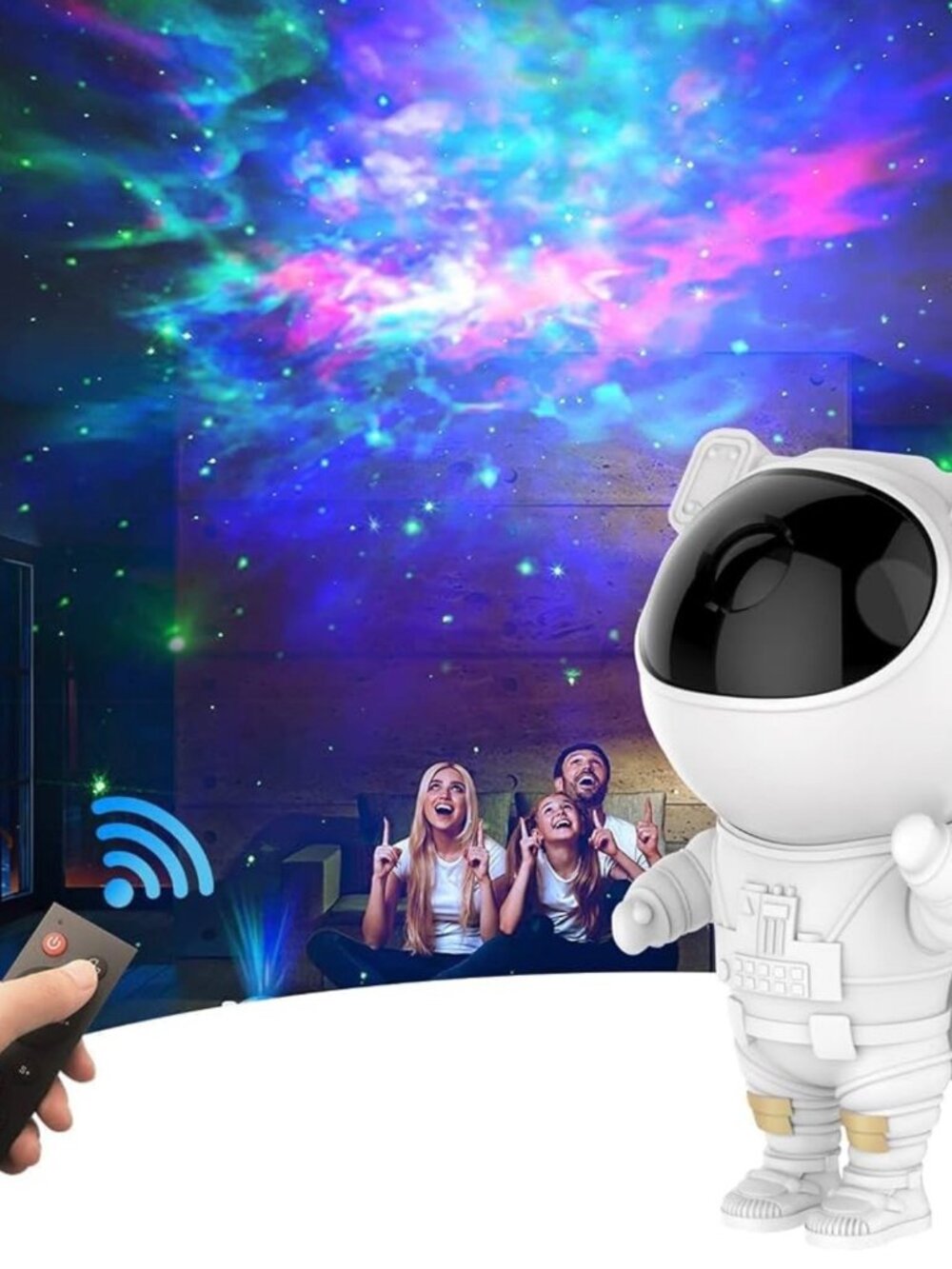 Astronaut Galaxy Star Projector Night Light - Space Buddy Projector with Remote - Picture 6 of 9